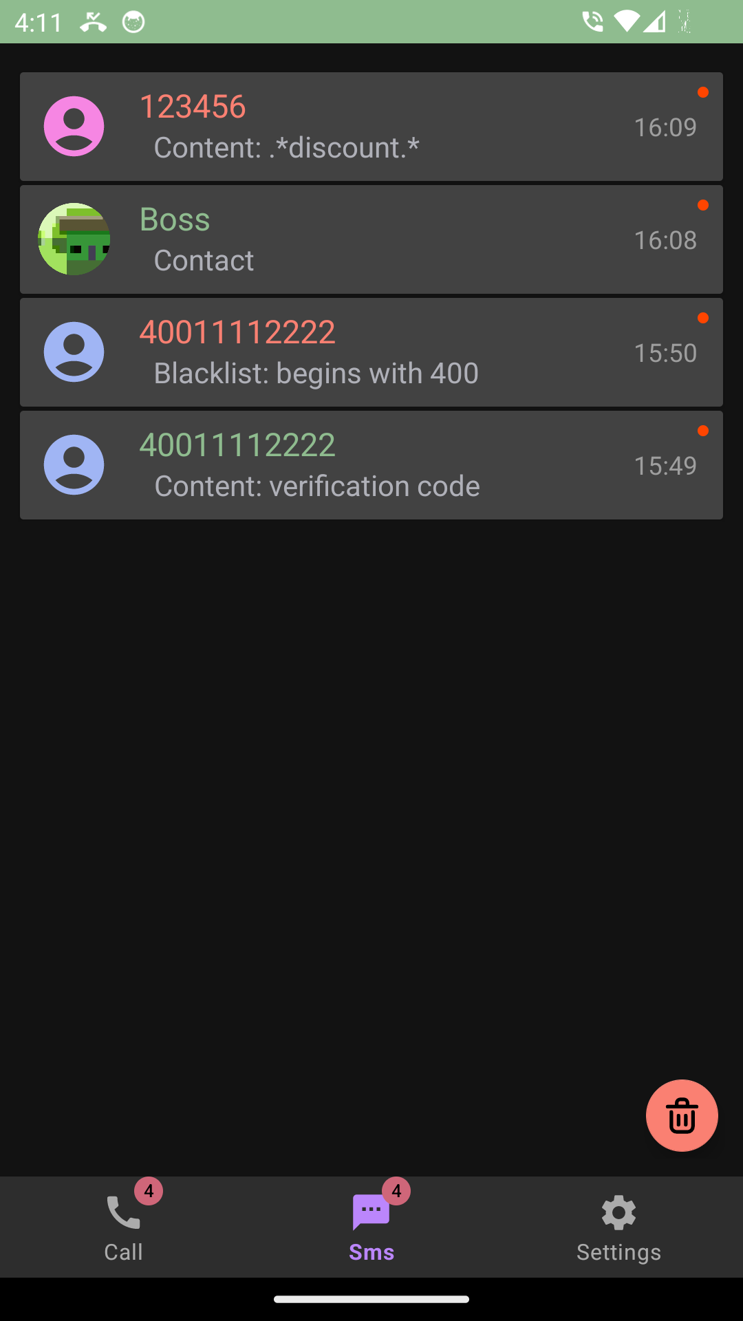 Screenshot of SpamBlocker (Call & SMS)