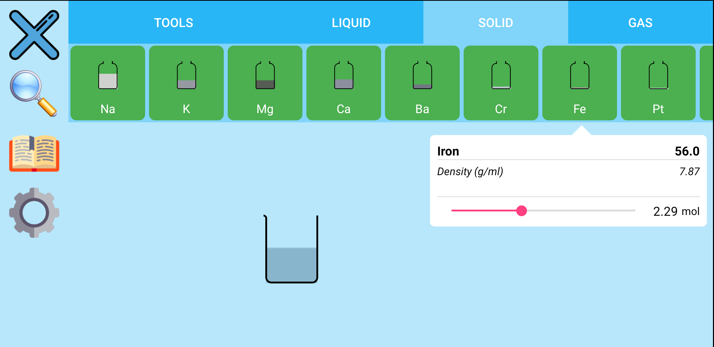 Screenshot of ChemistryLab