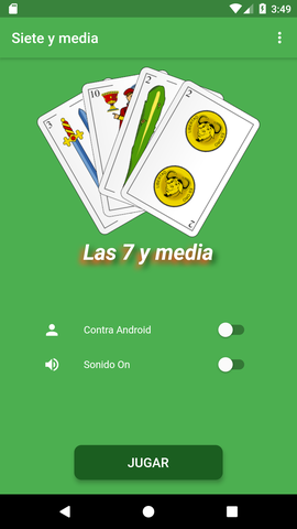 Screenshot of Siete y media