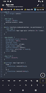 Screenshot of Acode editor - Android code editor