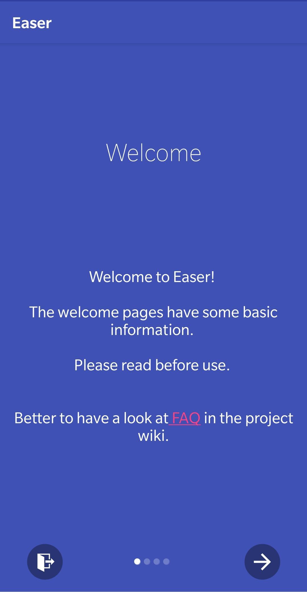 Screenshot of Easer (beta)