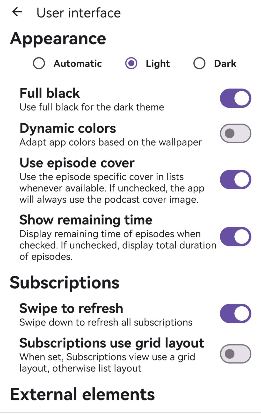 Screenshot of PeerPop - PeerTube facilitator for Podcini.A
