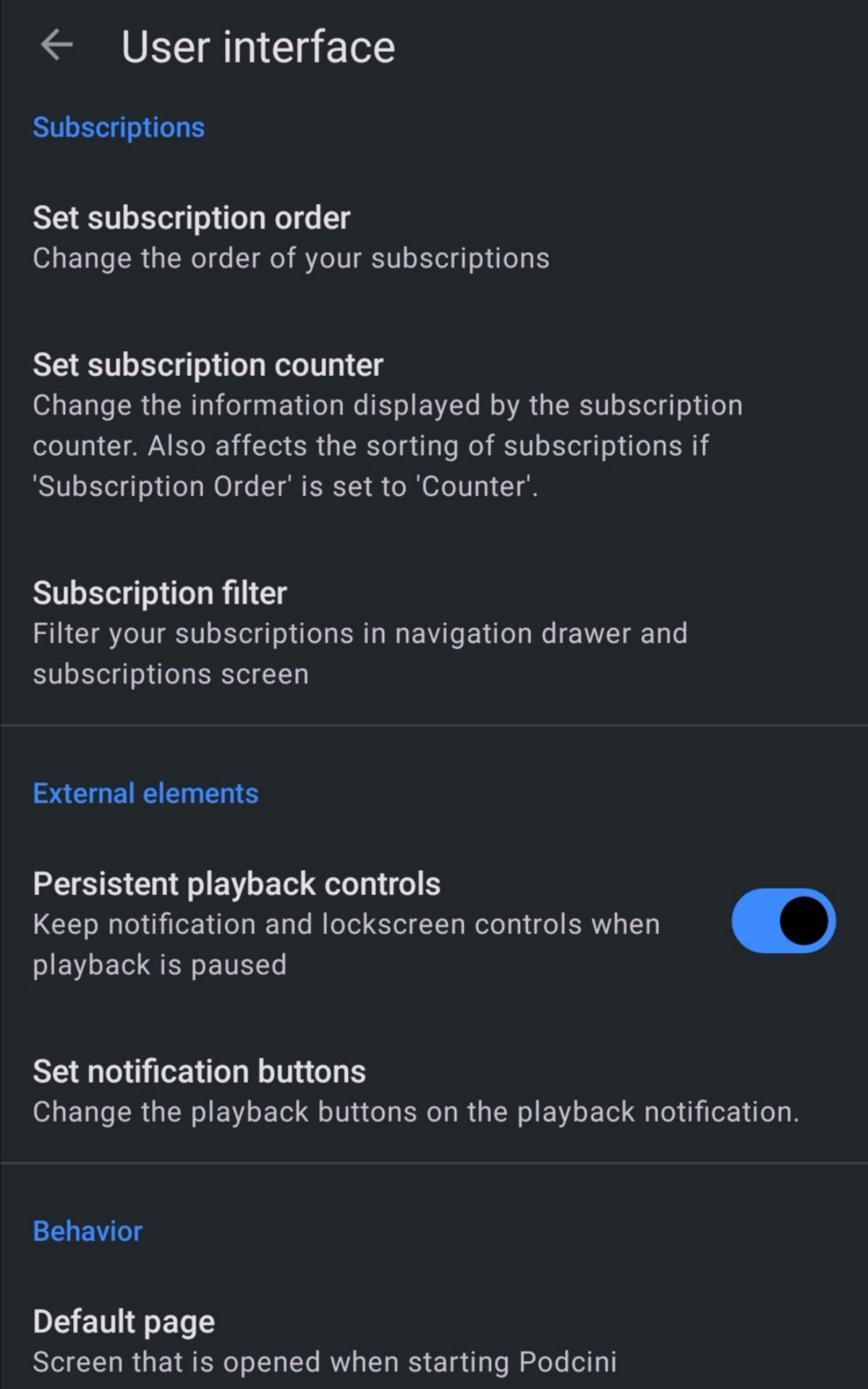 Screenshot of Podcini.R - Podcast instrument