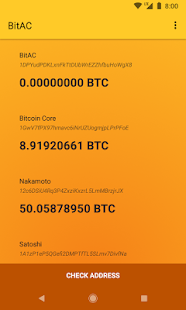 Screenshot of BitAC - Bitcoin Address Checker