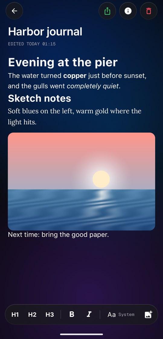 Screenshot of Nocean
