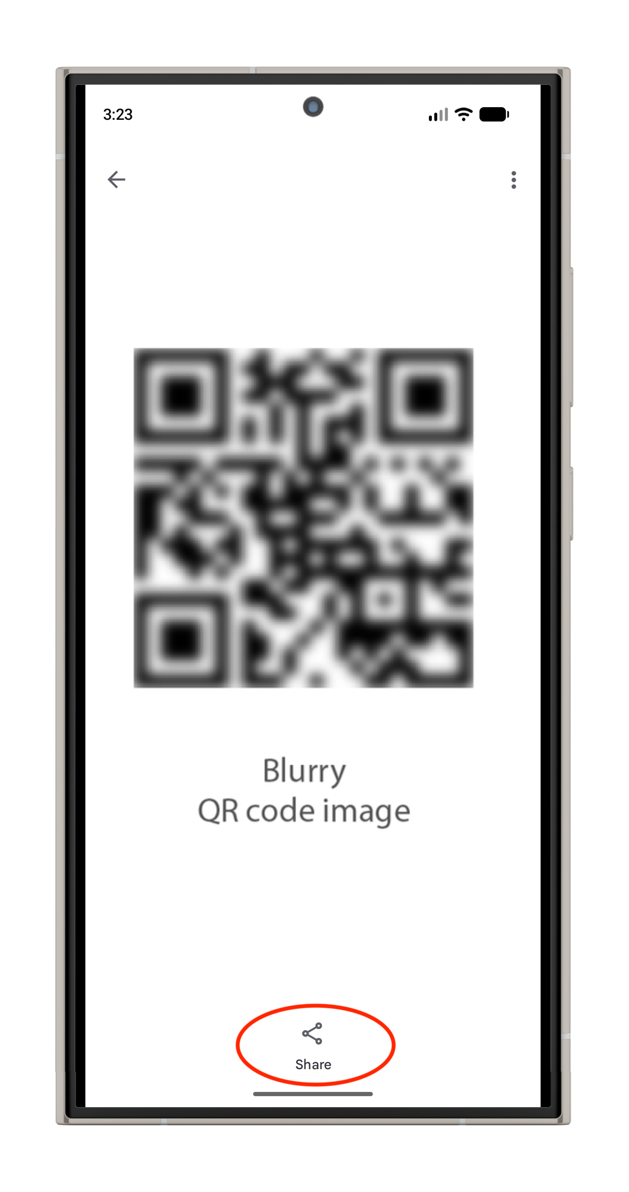 Screenshot of QR Code Displayer