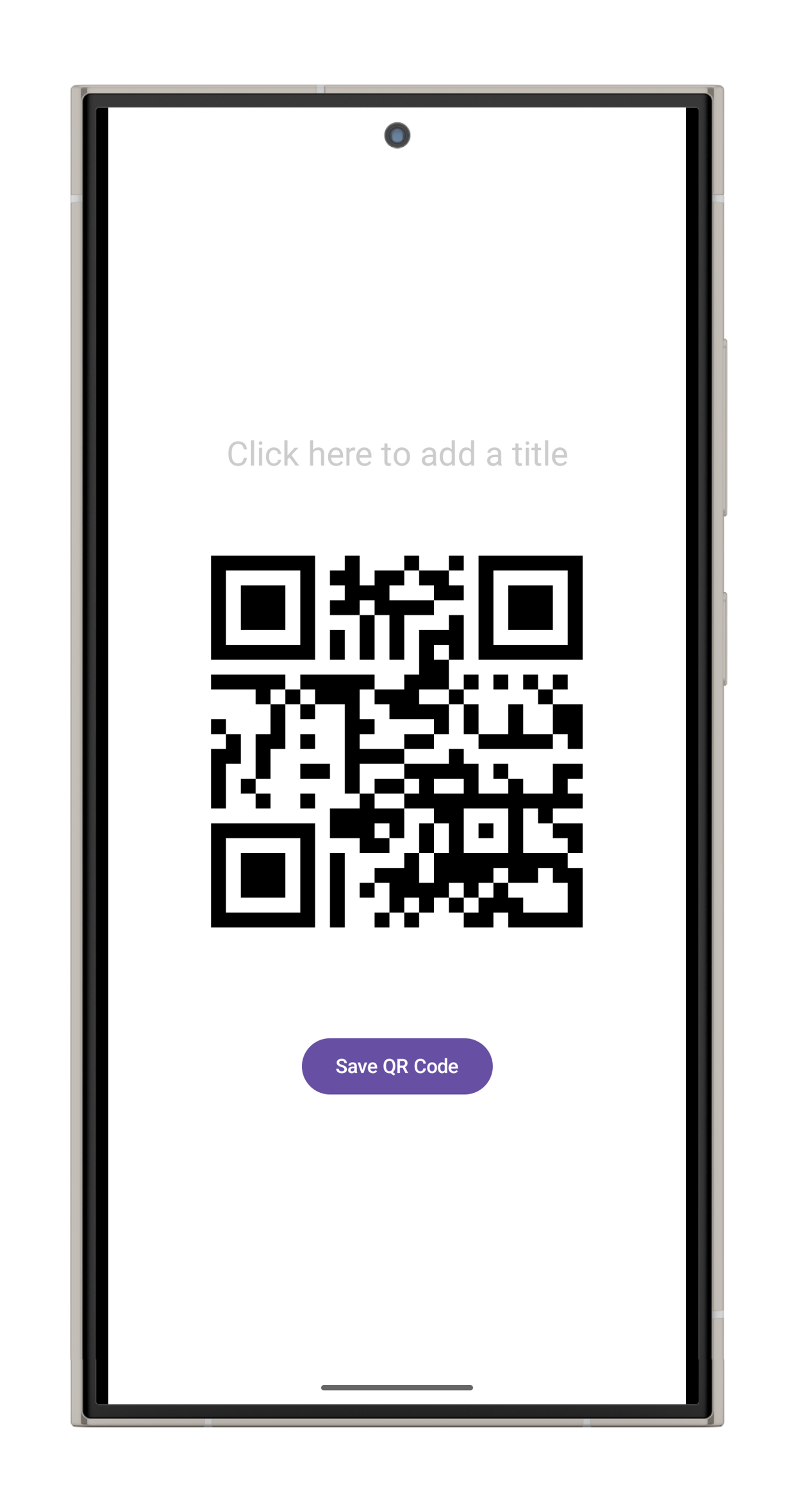 Screenshot of QR Code Displayer