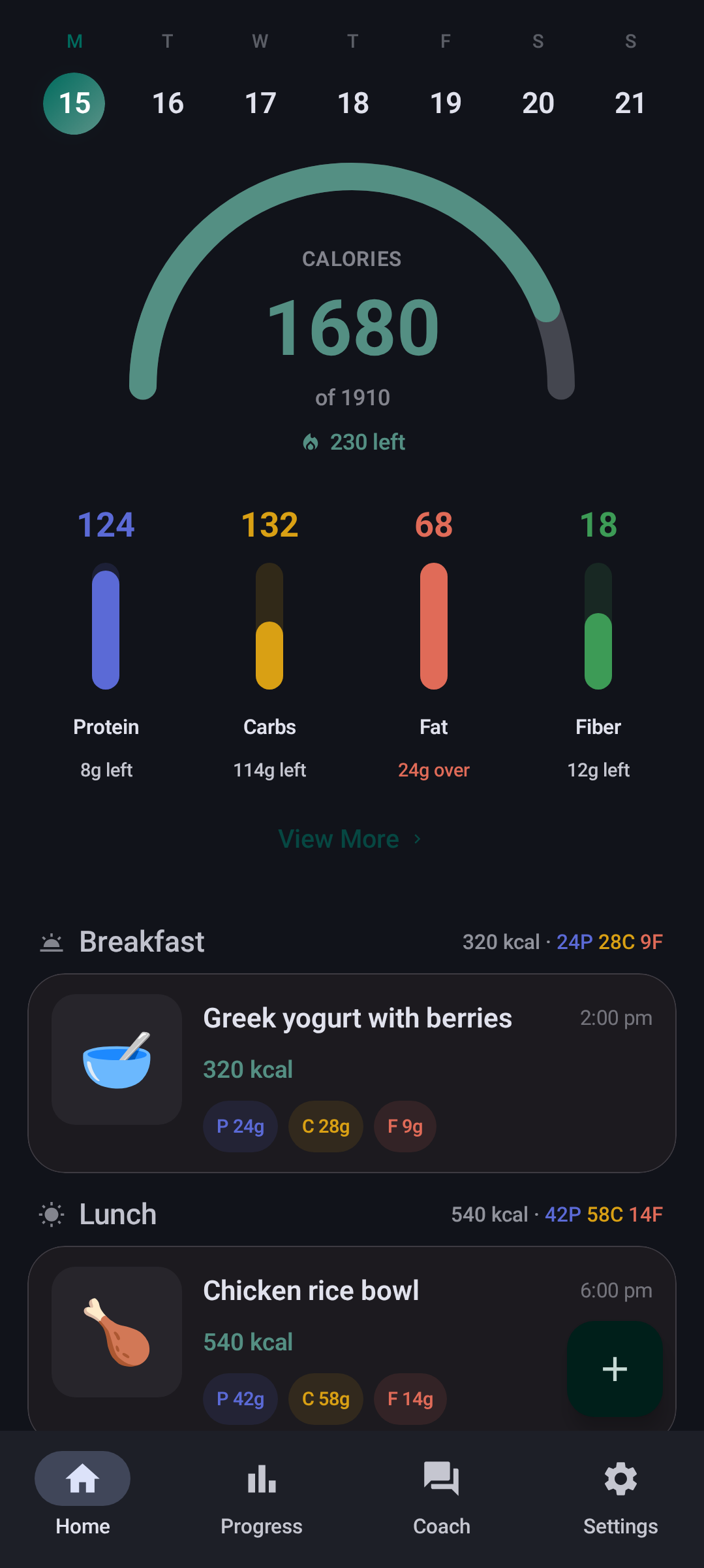 Screenshot of Chompass - Calorie Tracker