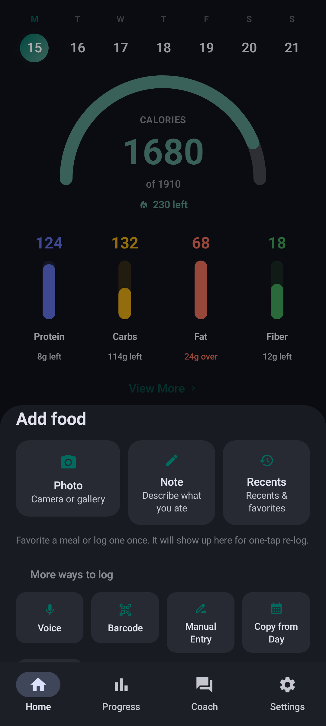 Screenshot of Chompass - Calorie Tracker