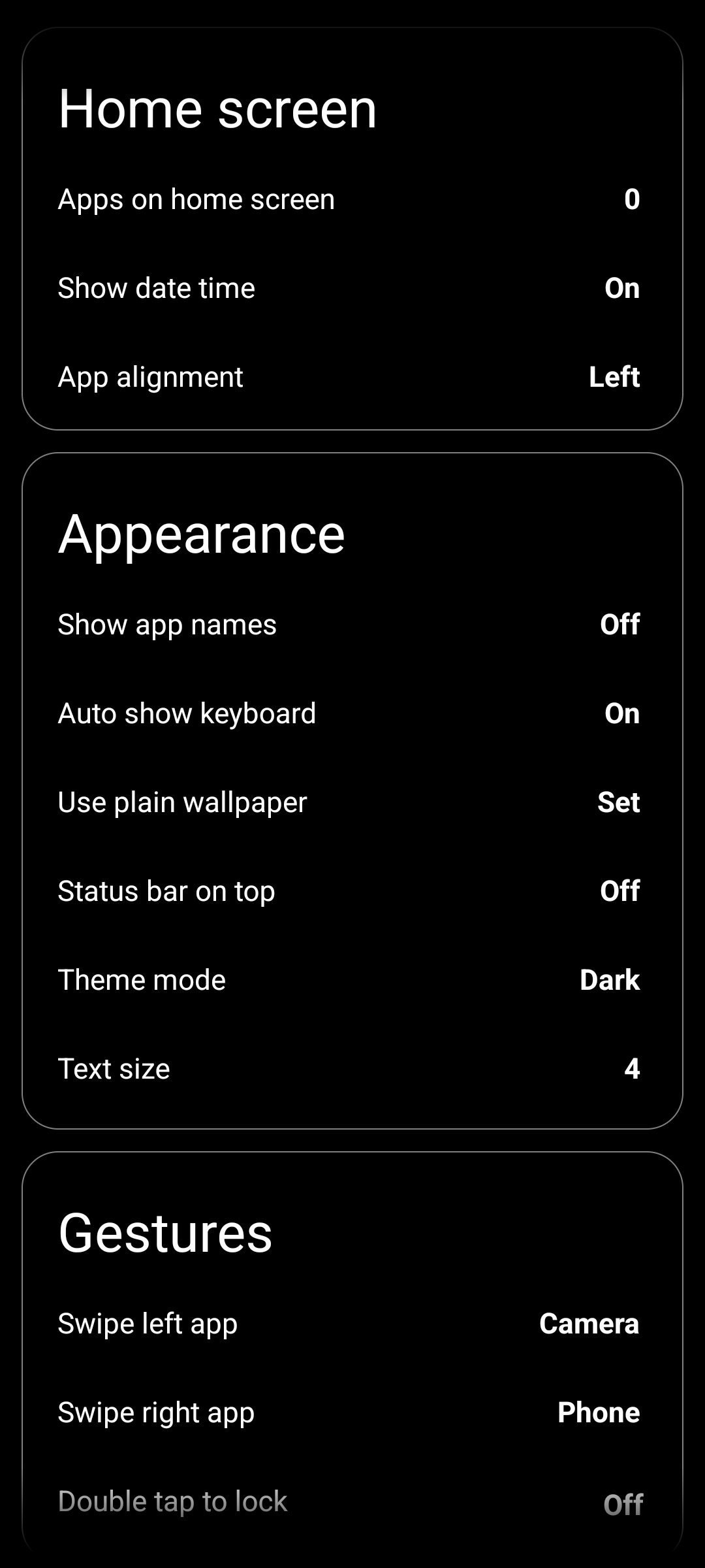 Screenshot of Clauncher