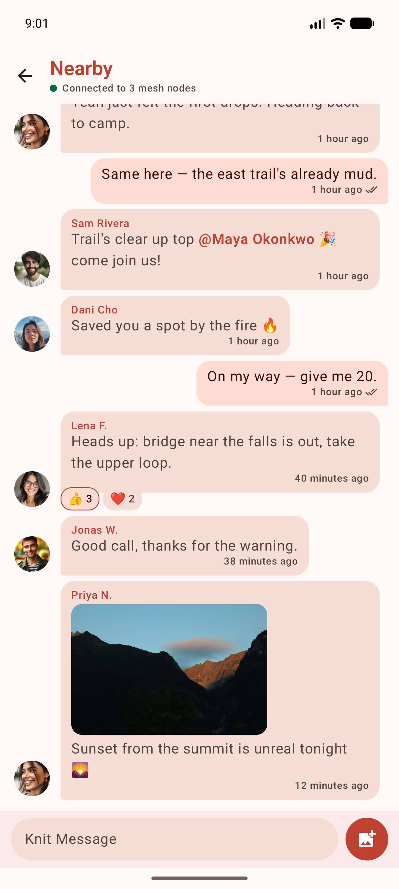 Screenshot of Knit