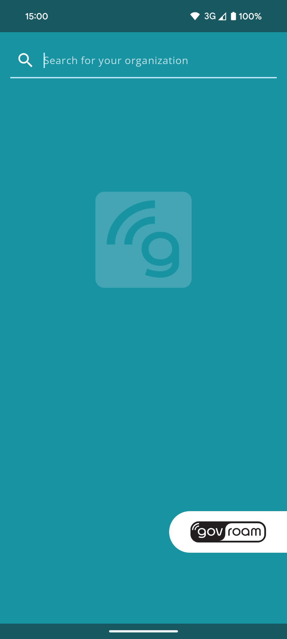 Screenshot of getgovroam