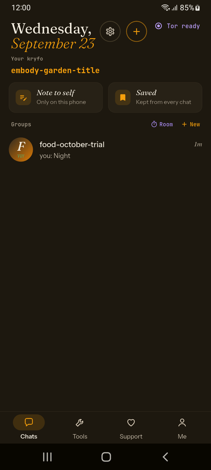 Screenshot of Kryfo