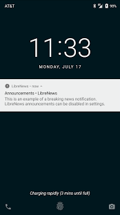 Screenshot of LibreNews