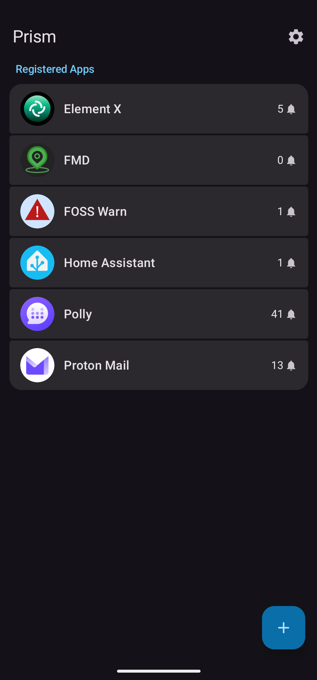 Screenshot of Prism