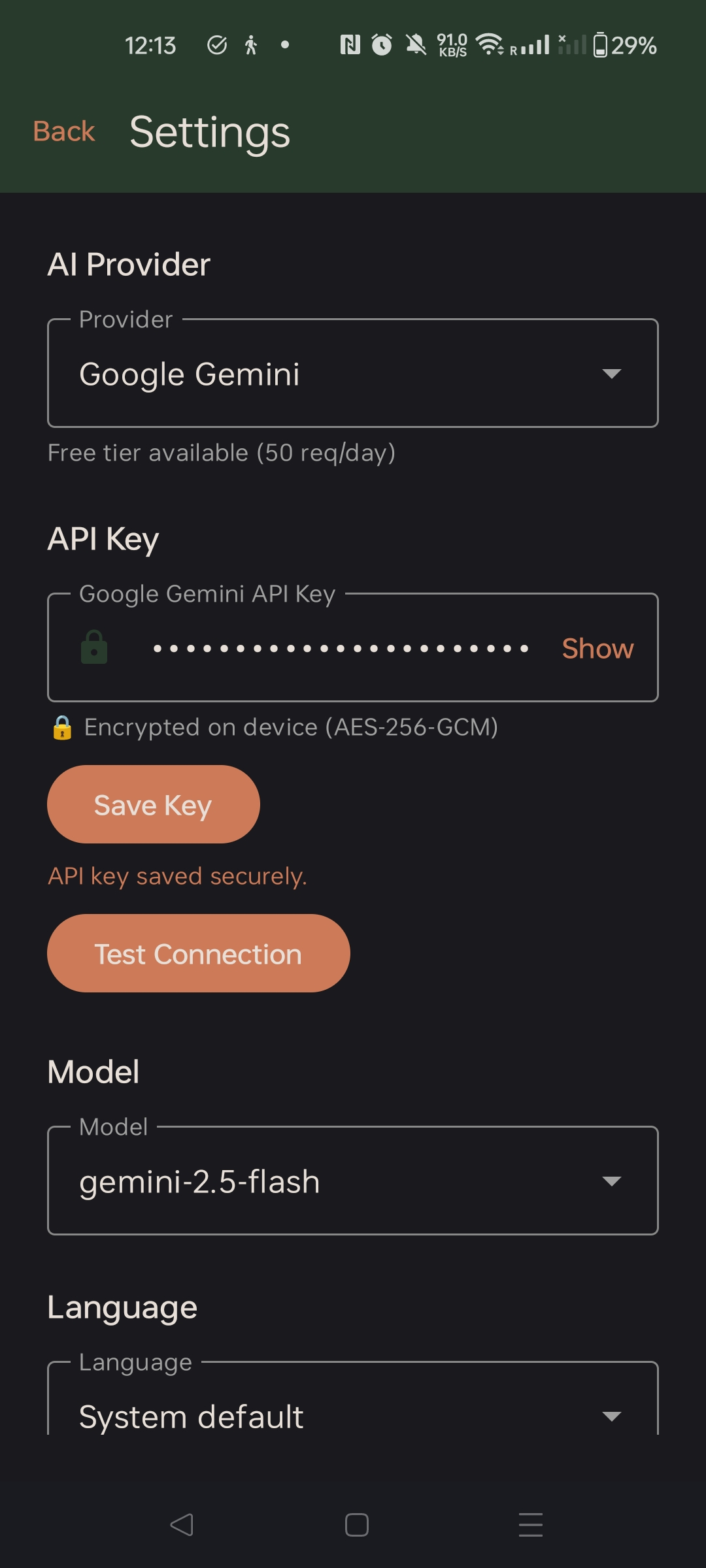 Screenshot of Maskan — Private AI Chat
