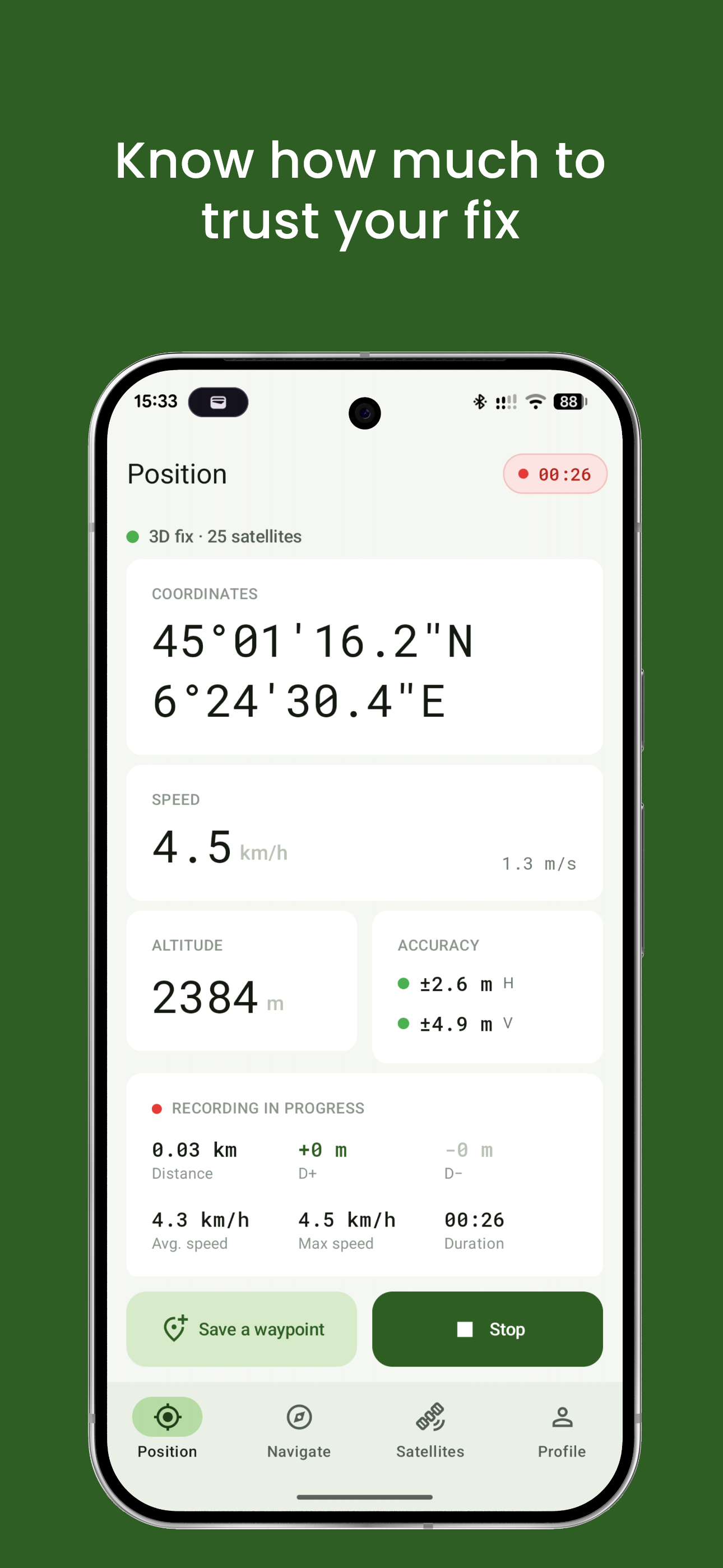 Screenshot of CairnGPS