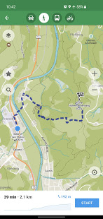 Screenshot of Organic Maps Offline Hike Bike Trails & Navigation