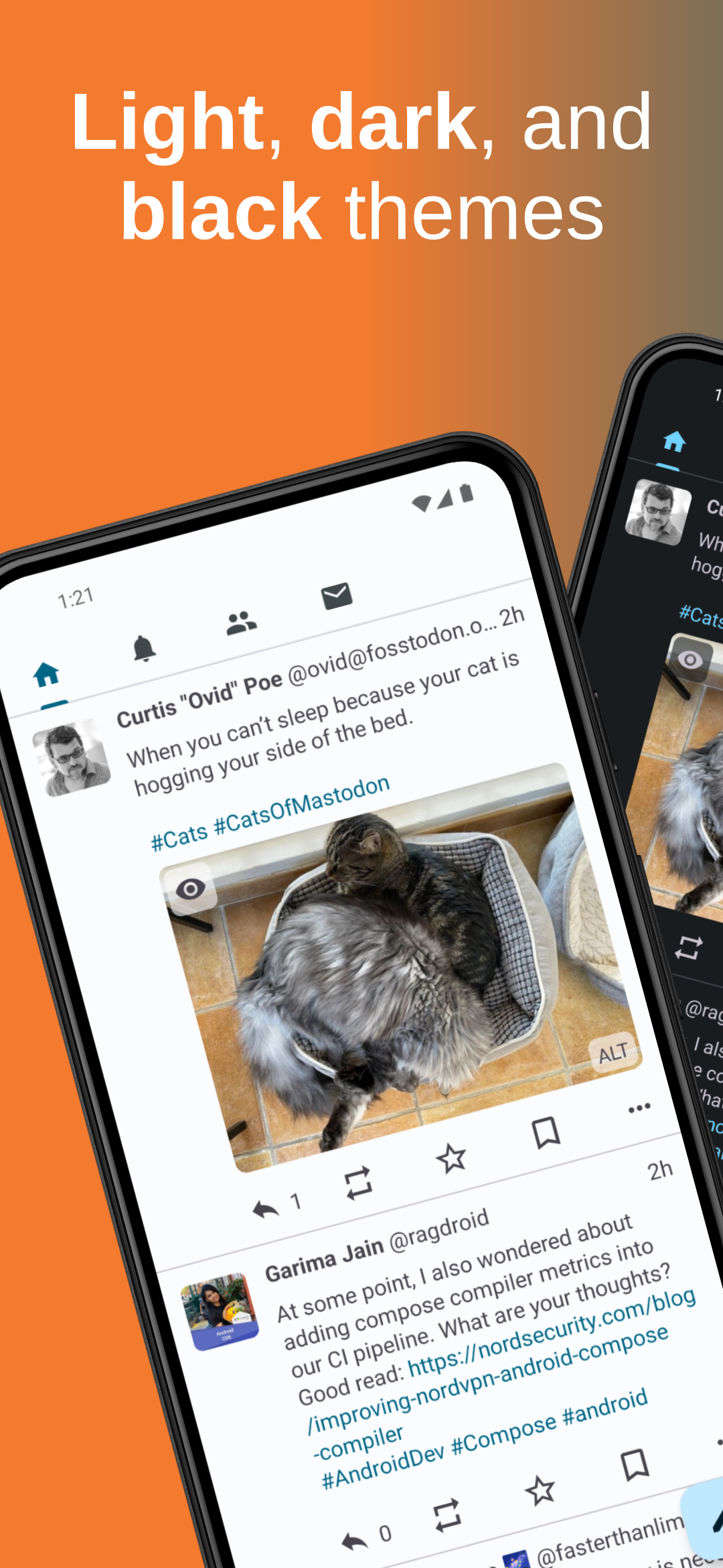 Screenshot of Pachli for Mastodon