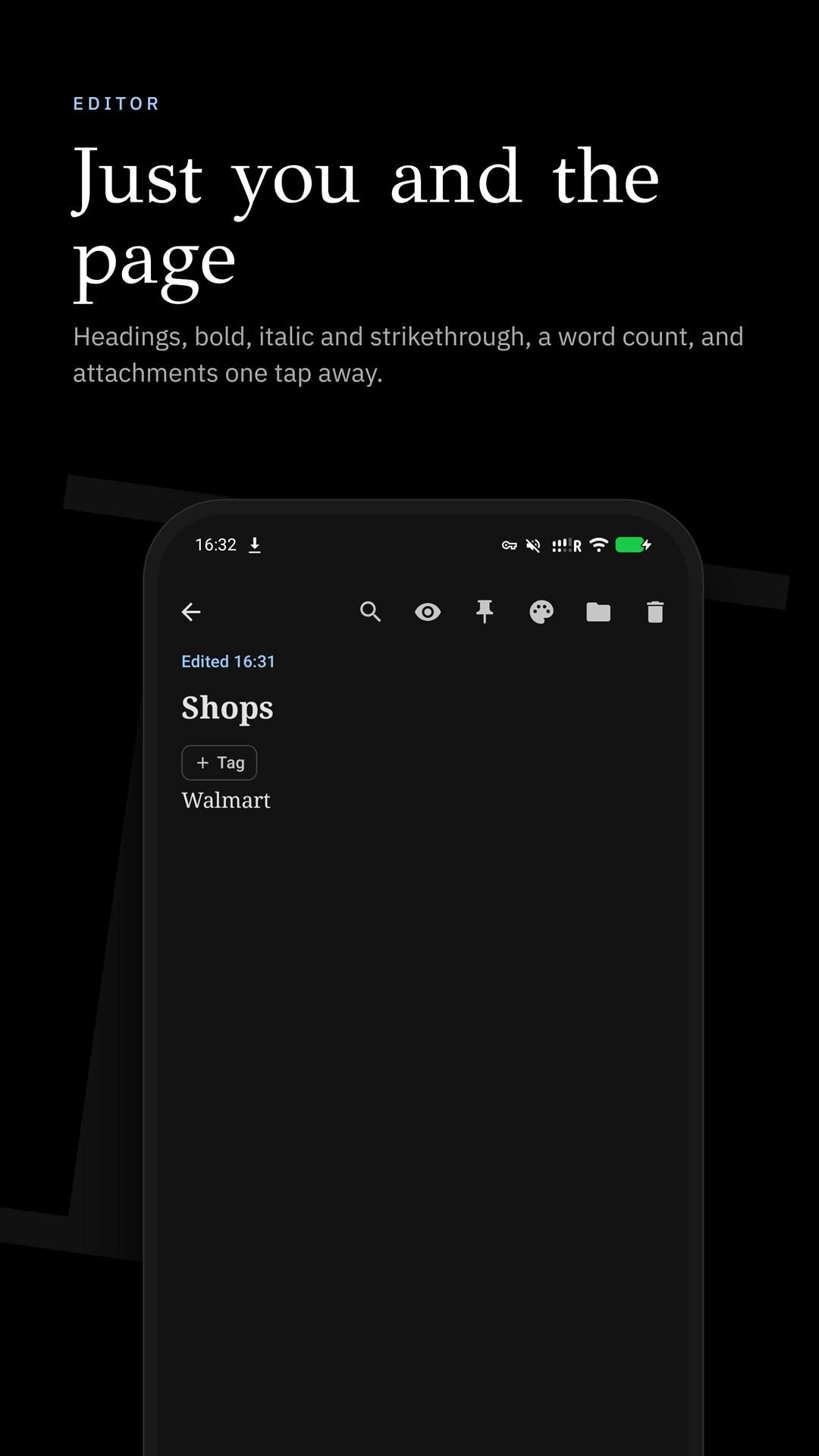 Screenshot of Palimpsest