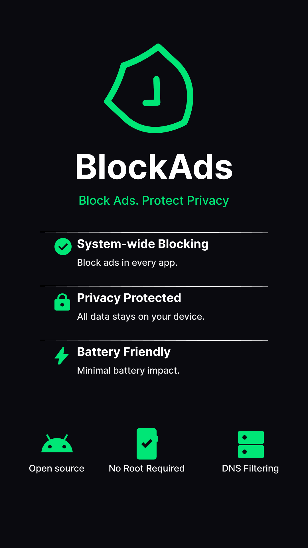 Screenshot of BlockAds: Clean Internet