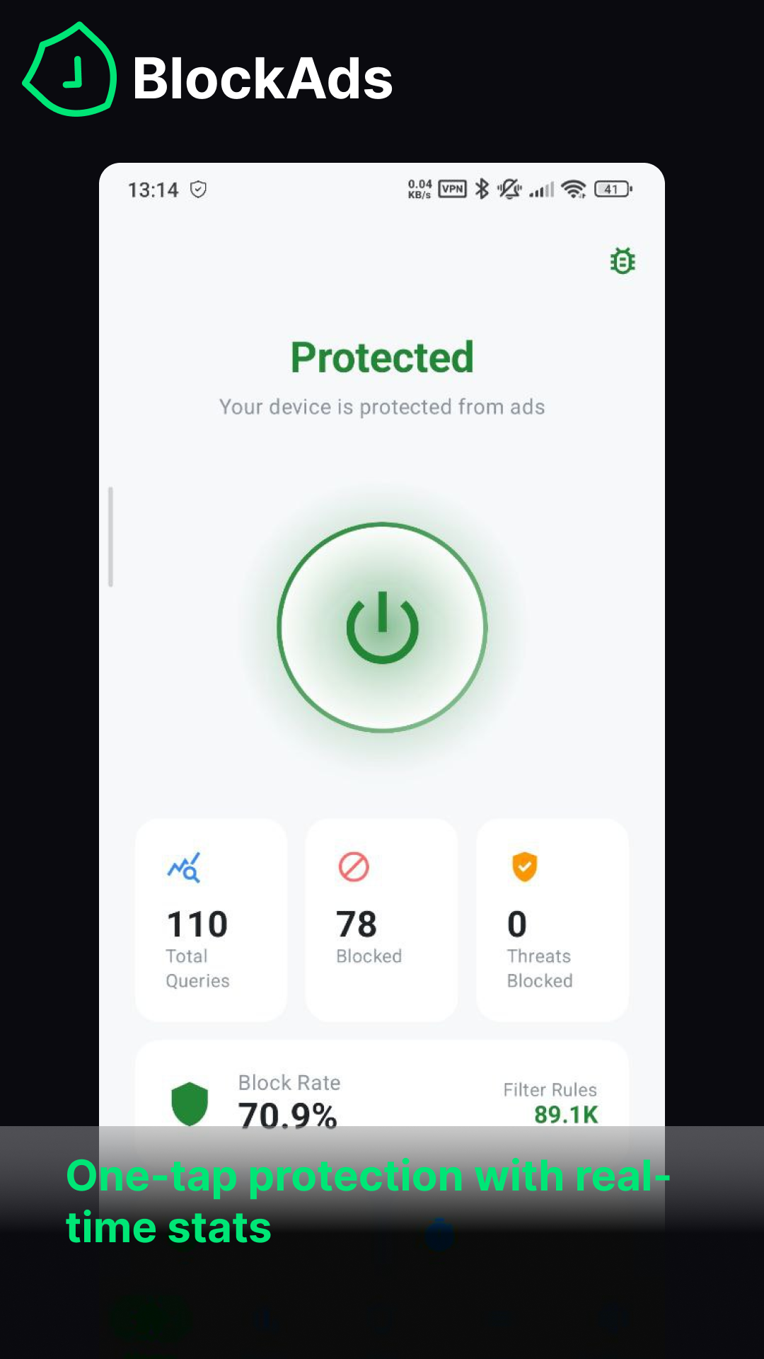 Screenshot of BlockAds: Clean Internet