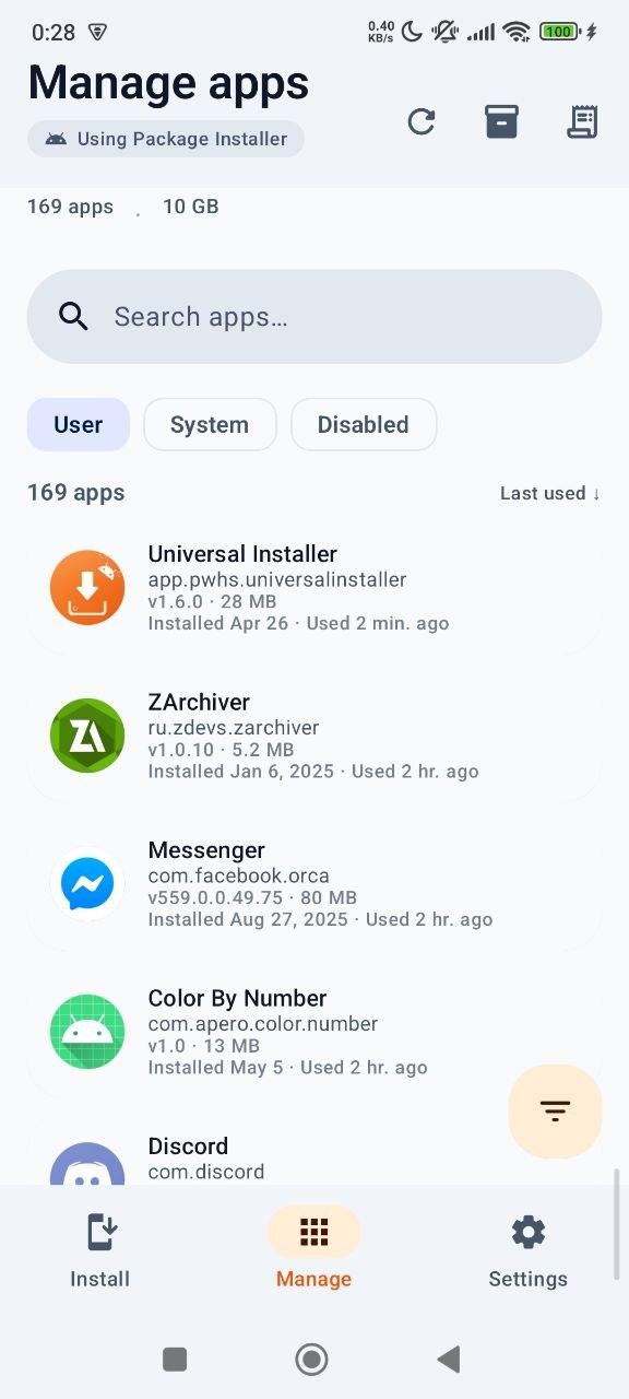 Screenshot of Universal Installer