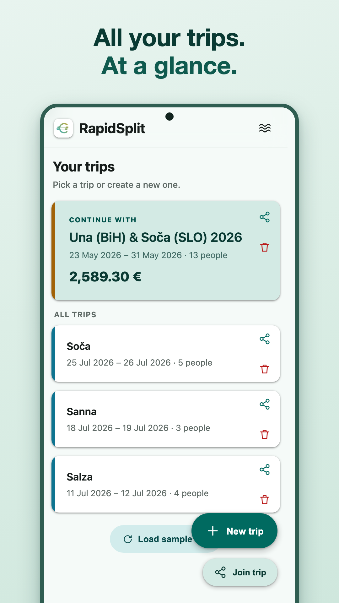 Screenshot of RapidSplit