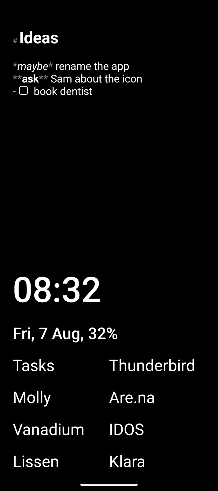 Screenshot of Scratchpad Launcher