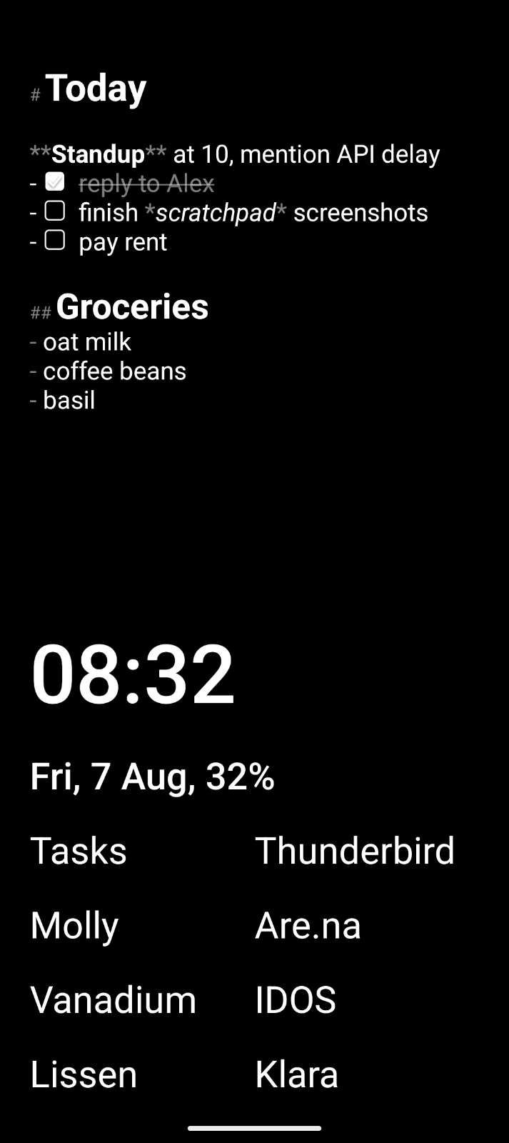 Screenshot of Scratchpad Launcher