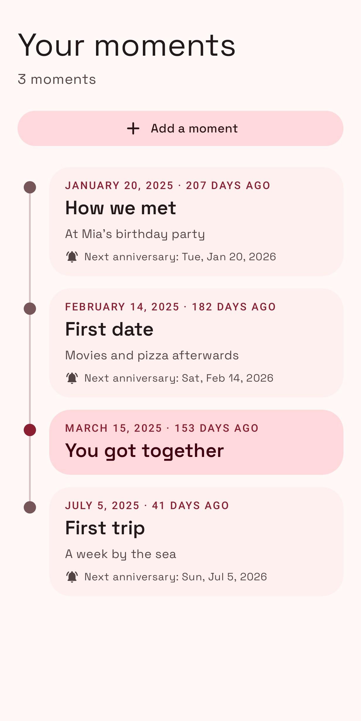 Screenshot of Since Us