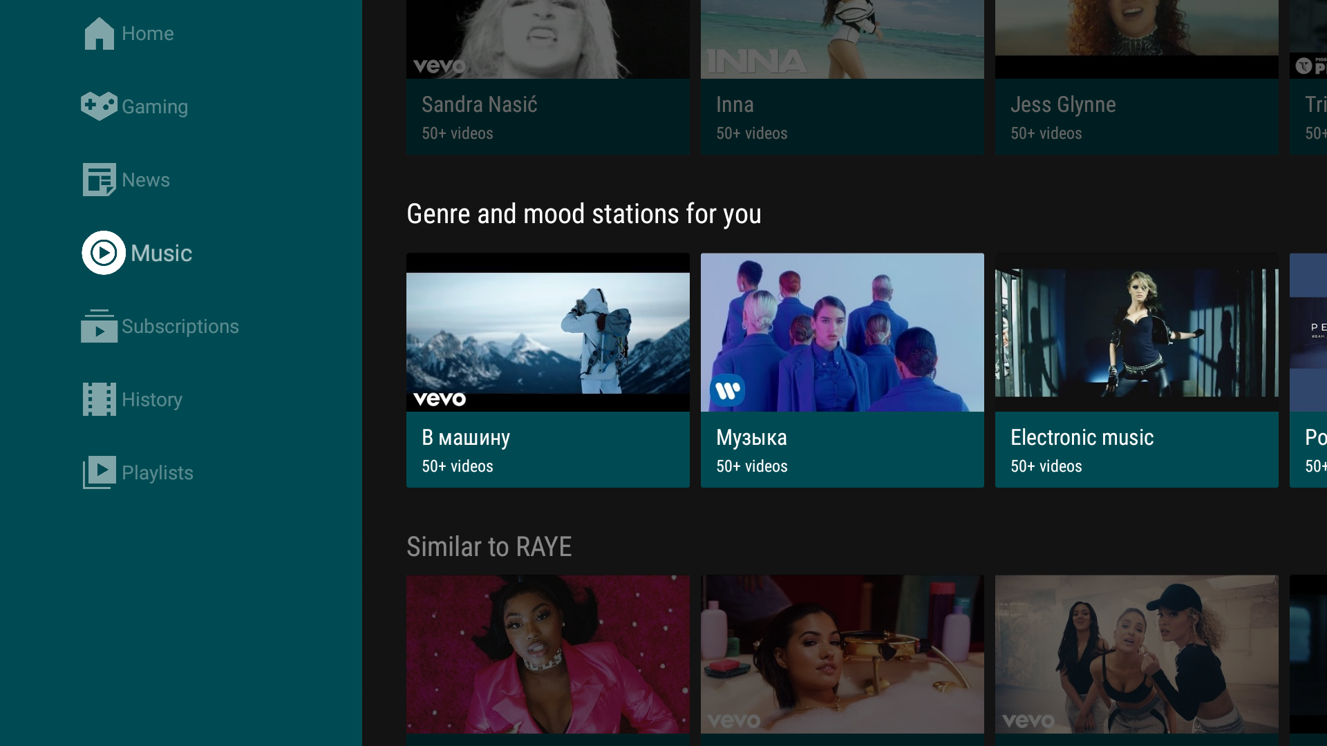 Screenshot of SmartTube F-Droid
