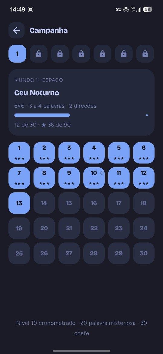Screenshot of Sopa de Letras