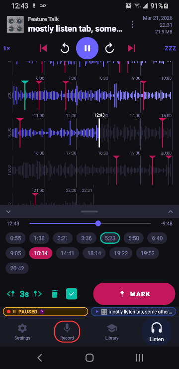 Screenshot of SoundTree Recorder