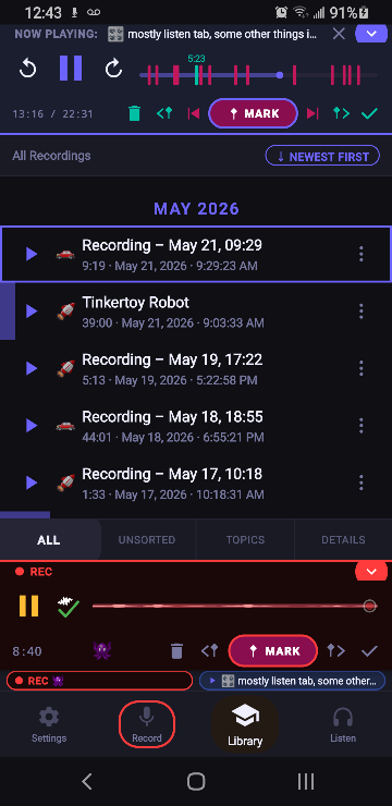 Screenshot of SoundTree Recorder
