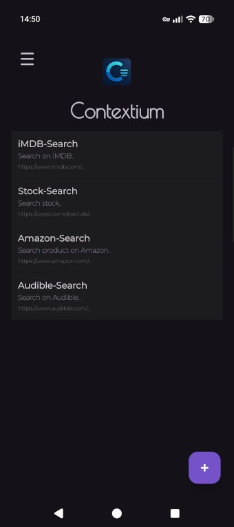 Screenshot of Contextium