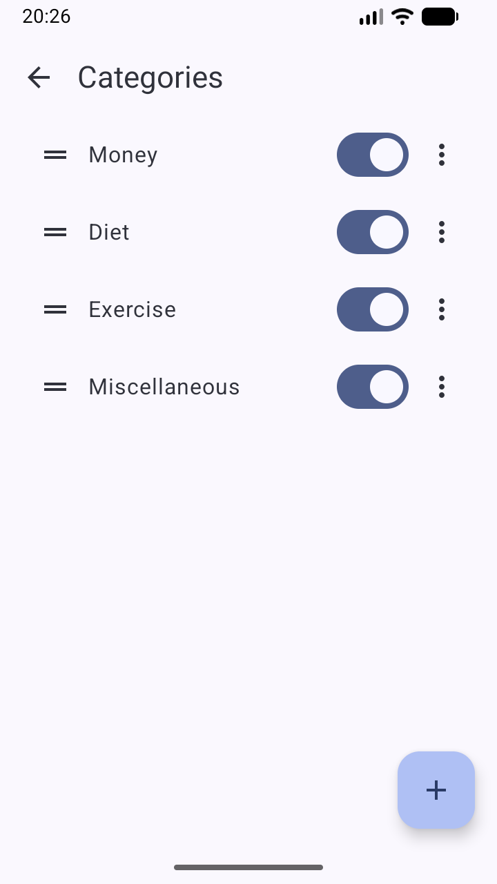 Screenshot of Dayfile