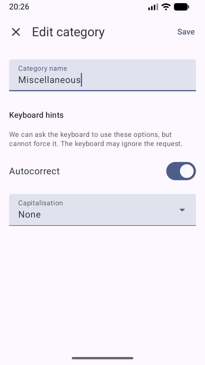 Screenshot of Dayfile