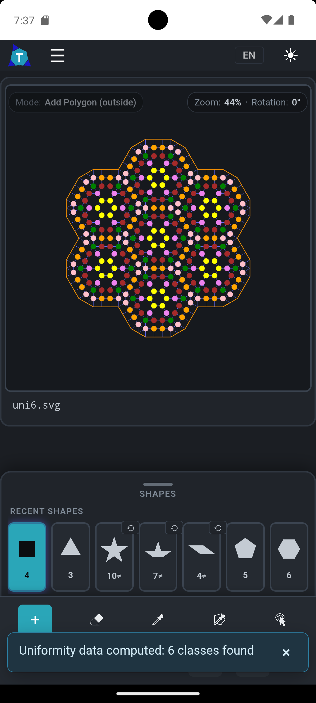 Screenshot of Tessella