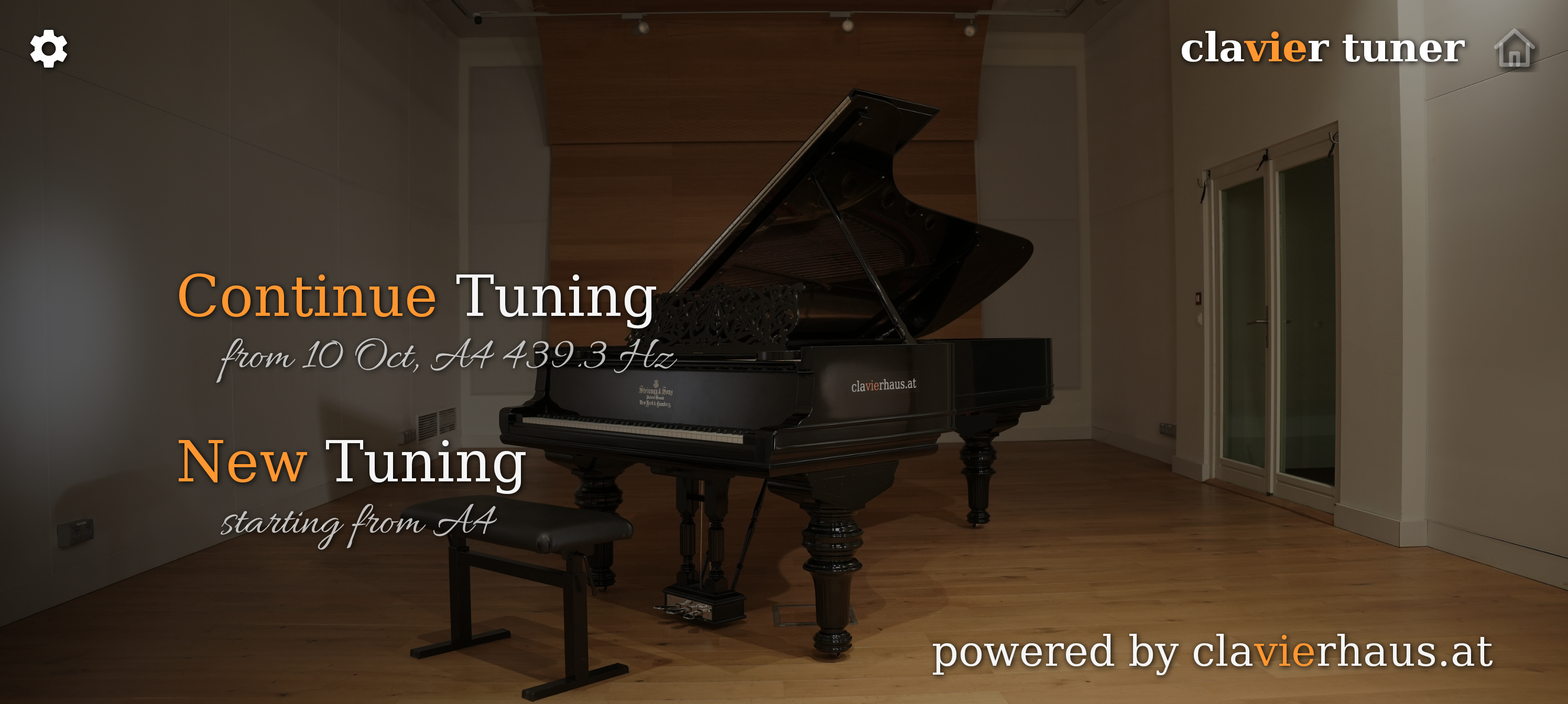 Screenshot of Clavier Tuner
