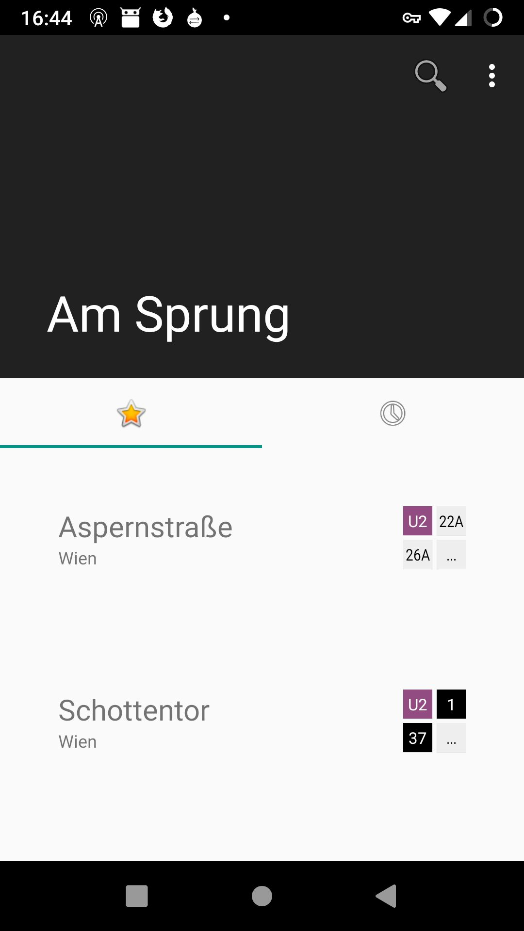 Screenshot of AmSprung
