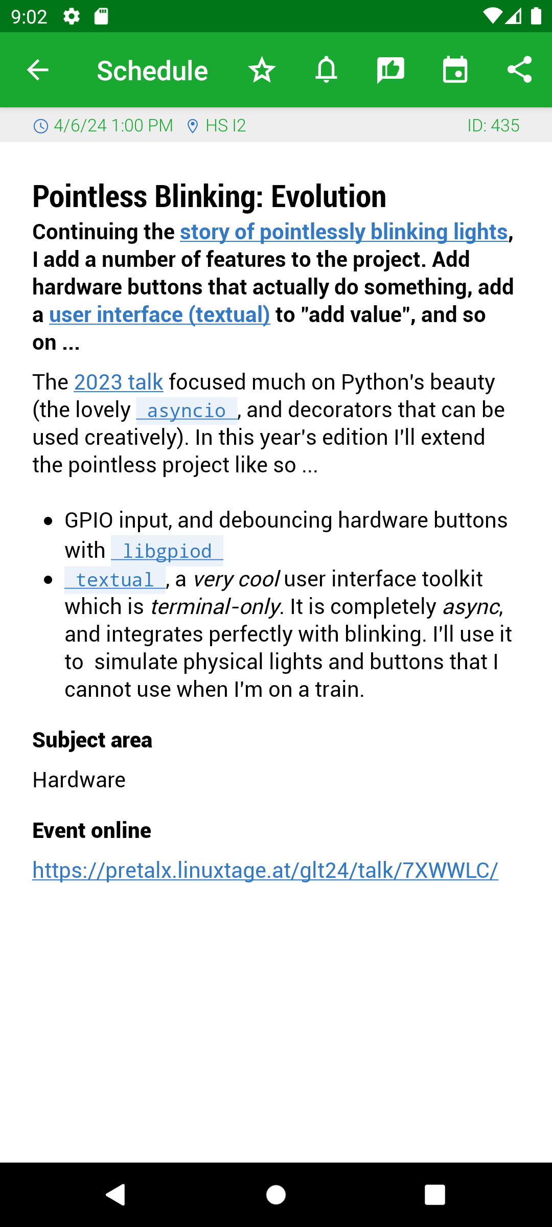 Screenshot of Grazer Linuxtage