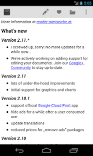Screenshot of LibreOffice & OpenOffice document reader | ODF