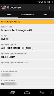 Screenshot of Bankomat Card Infos 2