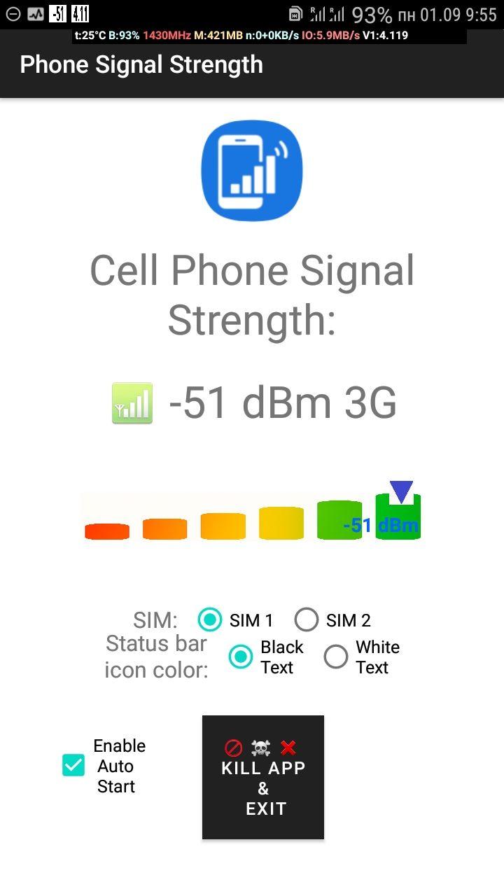 Screenshot of MobiloSignal