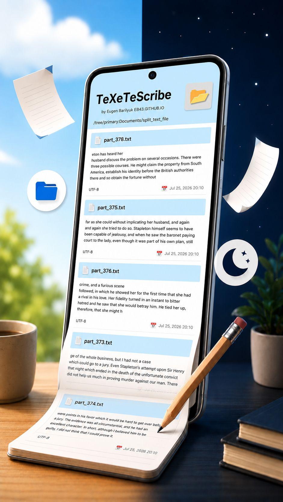 Screenshot of ﻿TeXeTeScribe