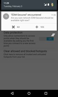 Screenshot of Wi-Fi Privacy Police