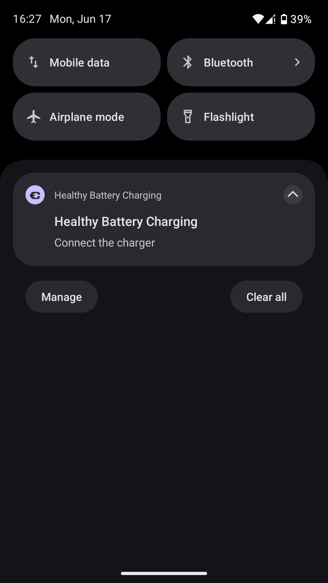 Screenshot of Healthy Battery Charging