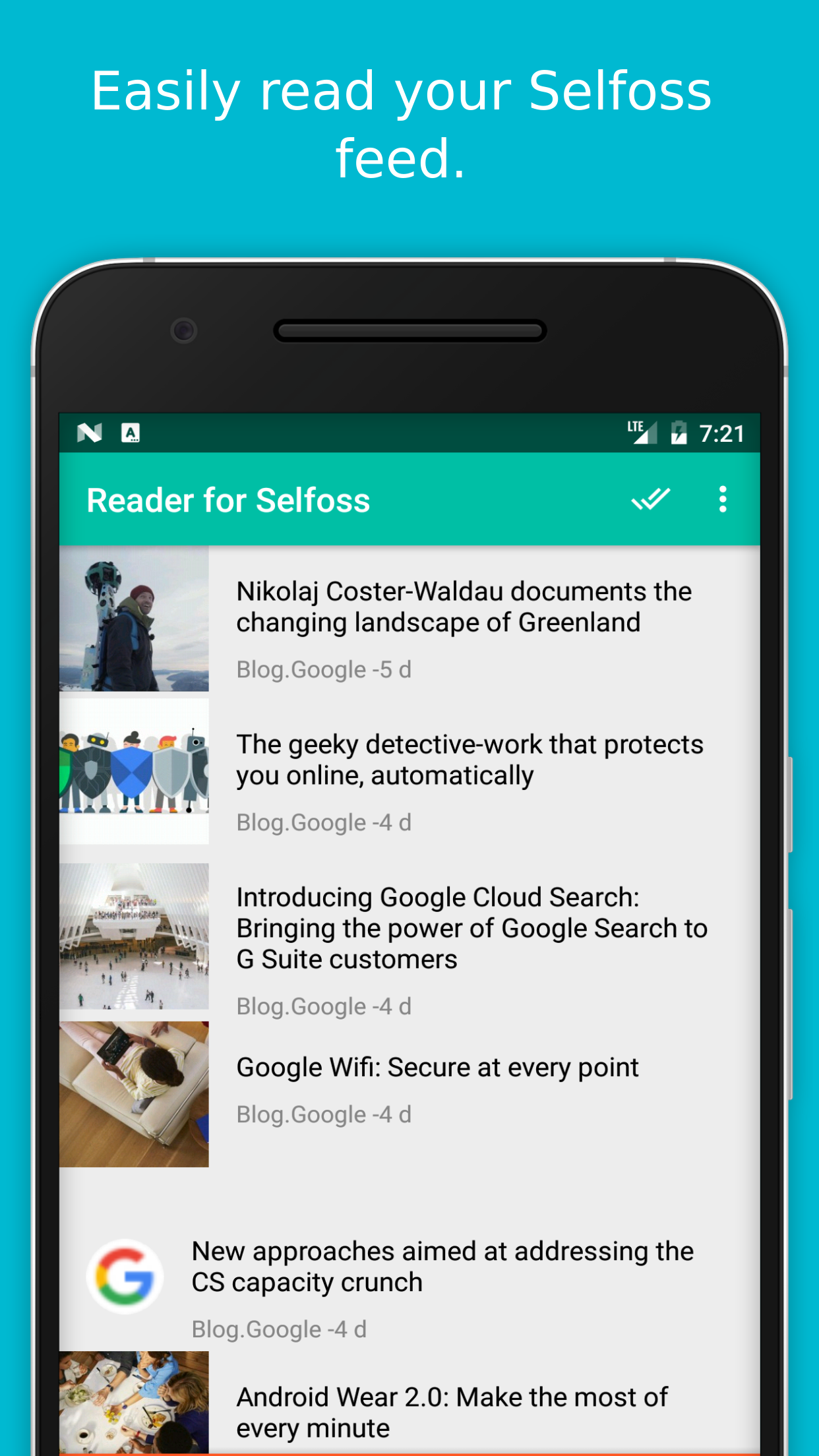 Screenshot of Reader for Selfoss