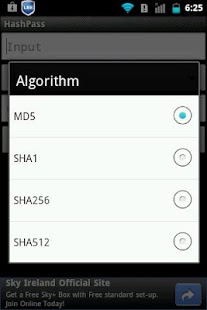 Screenshot of HashPass